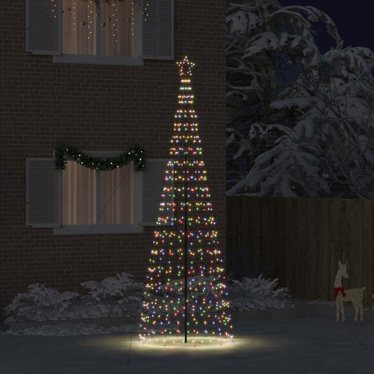 LED Christmas Tree with 800 LEDs Multicolour 400 cm Iron
