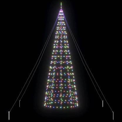 LED Christmas Tree with 800 LEDs Multicolour 400 cm Iron