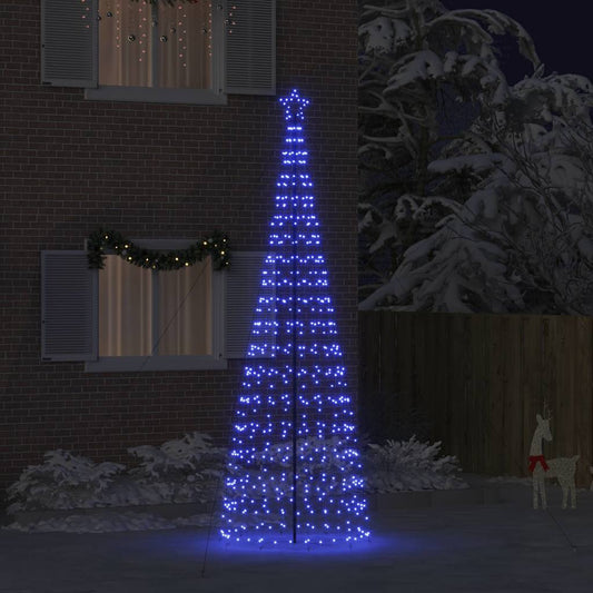 LED Christmas Tree with 800 LEDs Blue 400 cm Iron