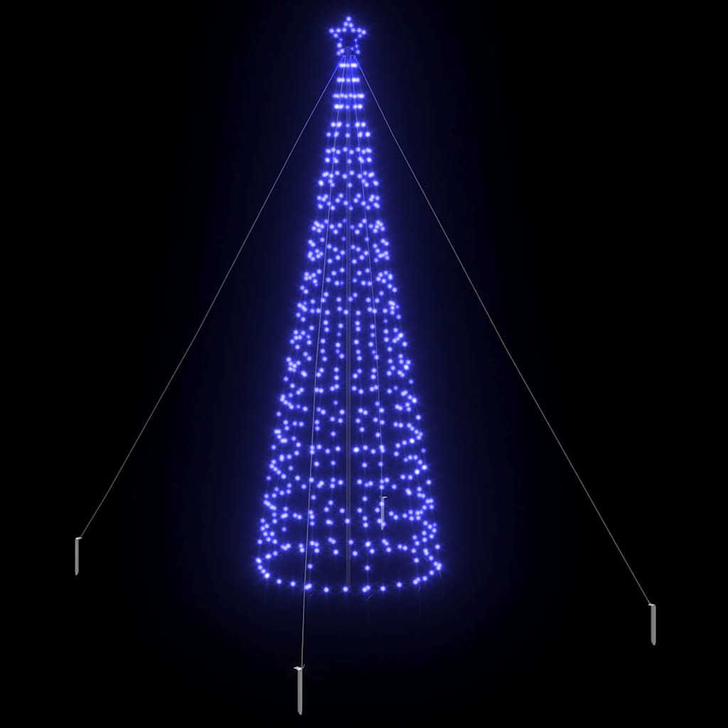 LED Christmas Tree with 800 LEDs Blue 400 cm Iron