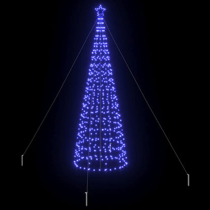 LED Christmas Tree with 800 LEDs Blue 400 cm Iron