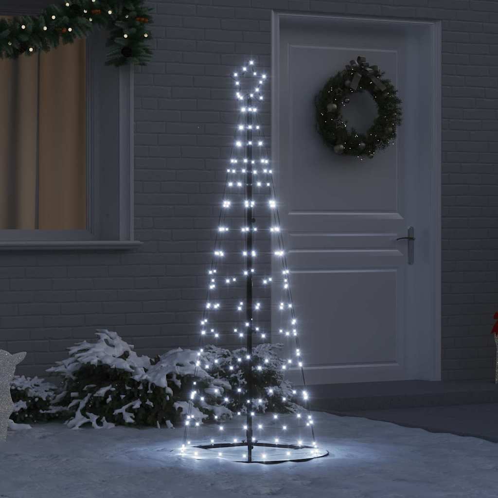 LED Christmas Tree with 390 LEDs Cool White 250 cm Iron