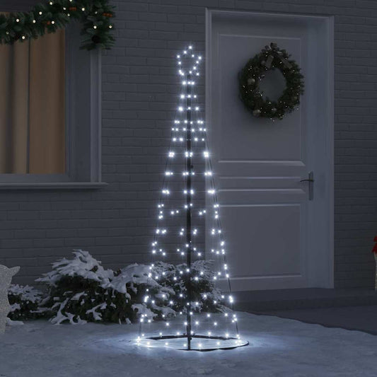 LED Christmas Tree with 390 LEDs Cool White 250 cm Iron