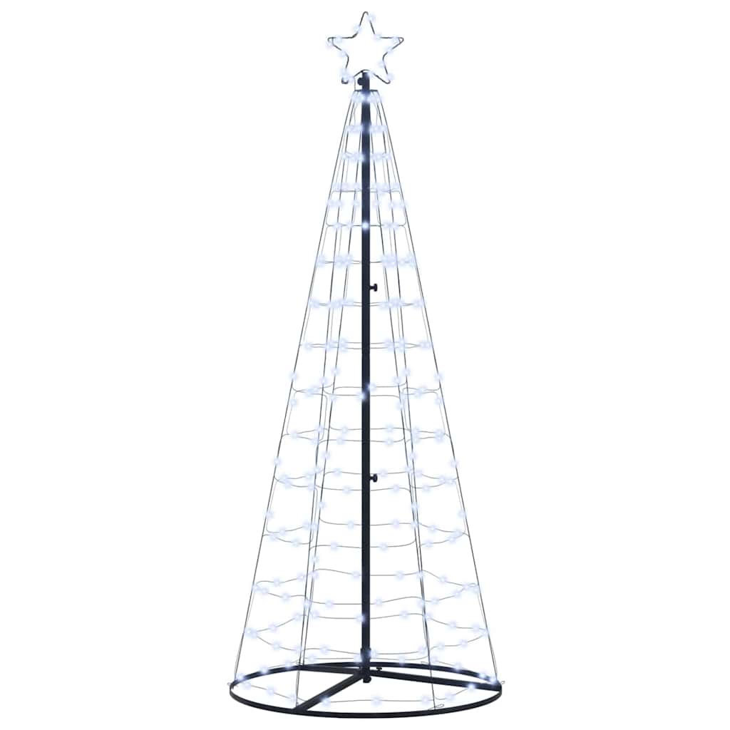 LED Christmas Tree with 390 LEDs Cool White 250 cm Iron