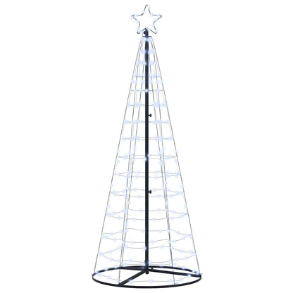 LED Christmas Tree with 390 LEDs Cool White 250 cm Iron
