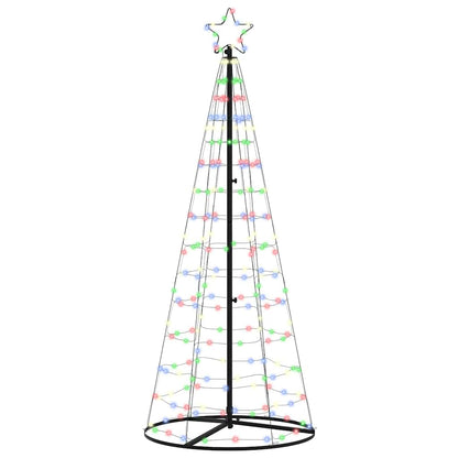 LED Christmas Tree with 390 LEDs Multicolour 250 cm Iron