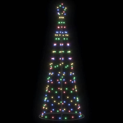 LED Christmas Tree with 390 LEDs Multicolour 250 cm Iron