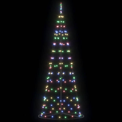 LED Christmas Tree with 390 LEDs Multicolour 250 cm Iron