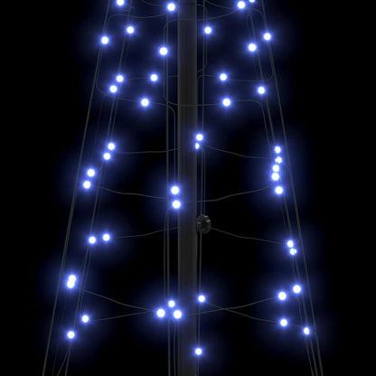 LED Christmas Tree with 390 LEDs with Stand Blue 250 cm Iron