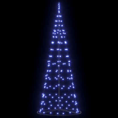 LED Christmas Tree with 390 LEDs with Stand Blue 250 cm Iron