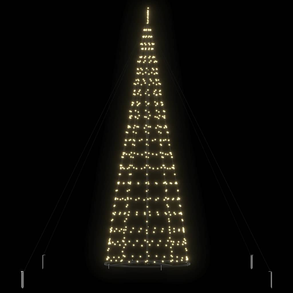 LED Christmas Tree with 800 LEDs Warm White 400 cm Iron