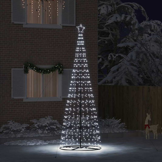 LED Christmas Tree with 800 LEDs Cool White 400 cm Iron