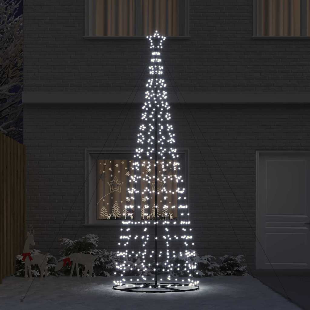 LED Christmas Tree with 800 LEDs Cool White 400 cm Iron
