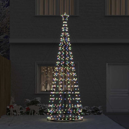 LED Christmas Tree with 800 LEDs Multicolour 400 cm Iron