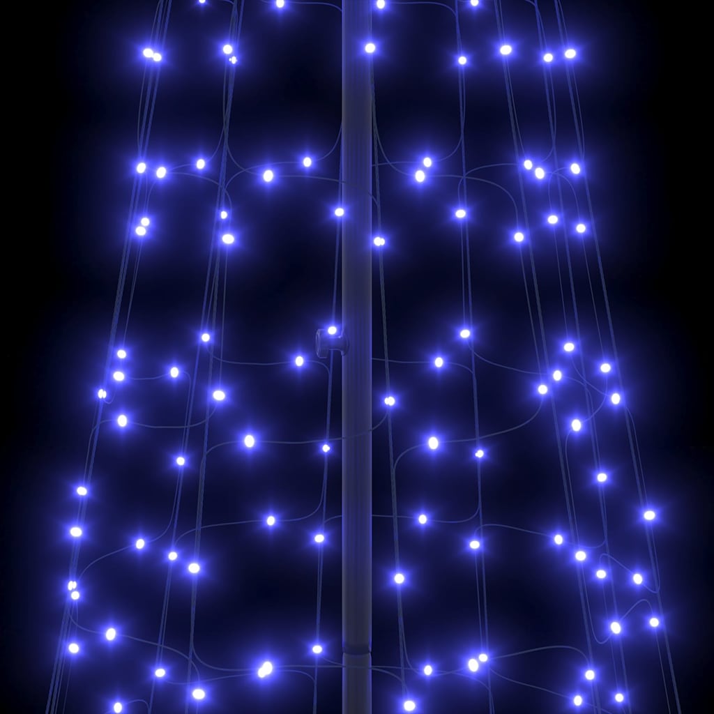 LED Christmas Tree with 800 LEDs with Stand Blue 400 cm Iron
