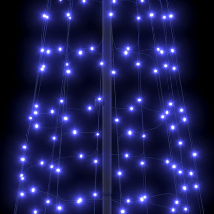 LED Christmas Tree with 800 LEDs with Stand Blue 400 cm Iron