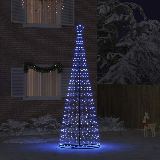 LED Christmas Tree with 800 LEDs with Stand Blue 400 cm Iron