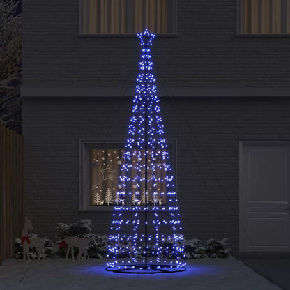 LED Christmas Tree with 800 LEDs with Stand Blue 400 cm Iron