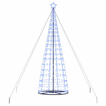 LED Christmas Tree with 800 LEDs with Stand Blue 400 cm Iron