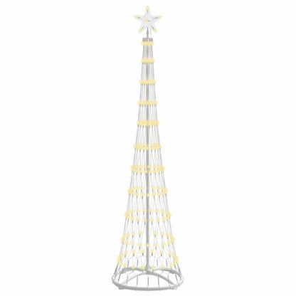 LED Christmas Tree with Stand Warm White 51 x 51 x 190 cm Metal
