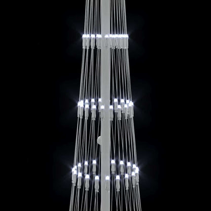 LED Christmas Tree with Stand Cool White 51 x 51 x 190 cm Metal