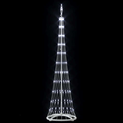 LED Christmas Tree with Stand Cool White 51 x 51 x 190 cm Metal