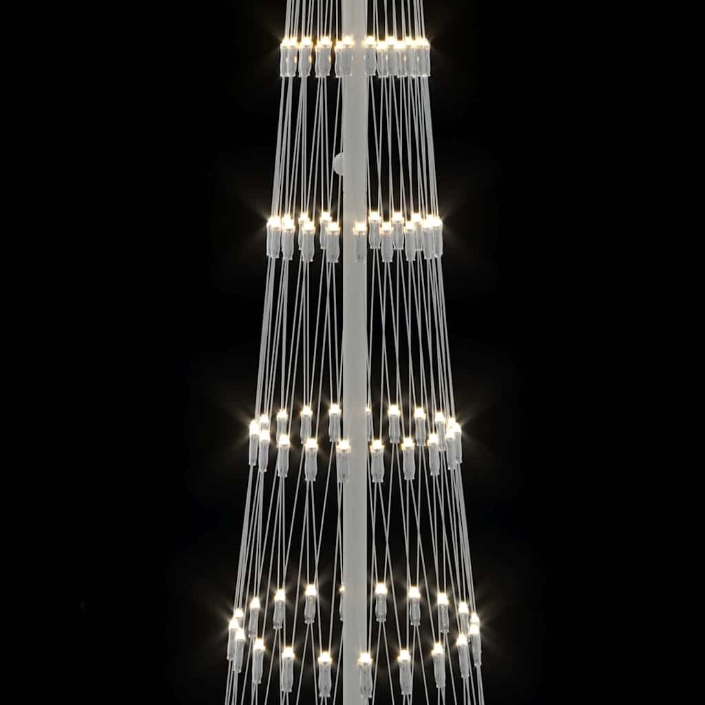 LED Christmas Tree with Stand Warm White 70 x 70 x 250 cm Metal