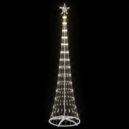 LED Christmas Tree with Stand Warm White 70 x 70 x 250 cm Metal