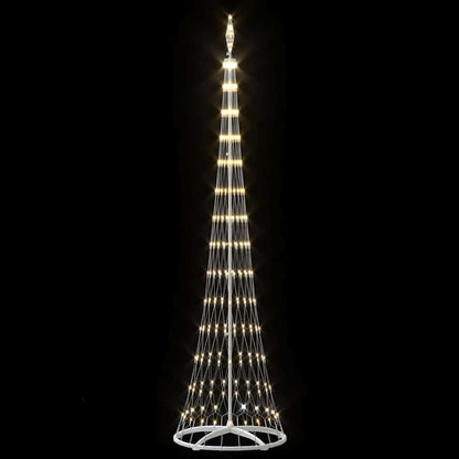 LED Christmas Tree with Stand Warm White 70 x 70 x 250 cm Metal