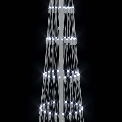 LED Christmas Tree with Stand Cool White 70 x 70 x 250 cm Metal