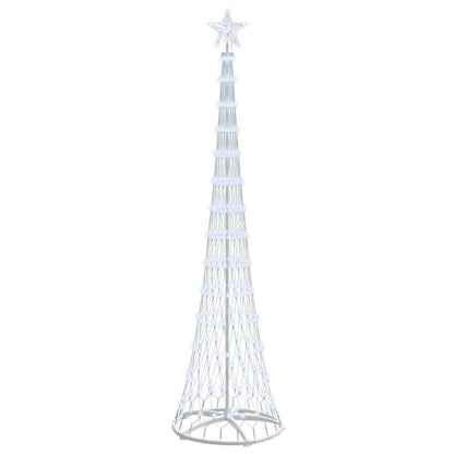 LED Christmas Tree with Stand Cool White 70 x 70 x 250 cm Metal