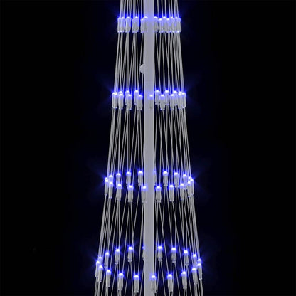 LED Christmas Tree with 290 LEDs Blue 70 x 70 x 250 cm Metal
