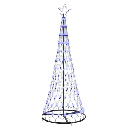 LED Christmas Tree with 230 LEDs Blue 71 x 71 x 184.5 cm Metal