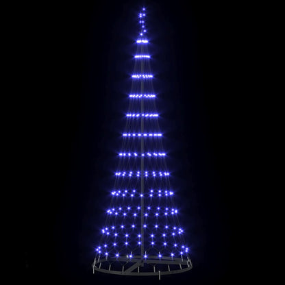 LED Christmas Tree with 230 LEDs Blue 71 x 71 x 184.5 cm Metal