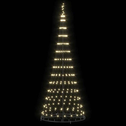 LED Christmas Tree Warm White 100 x 100 x 250 cm Metal
