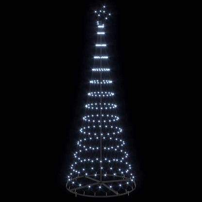 LED Christmas Tree Cool White 100 x 100 x 250 cm Metal