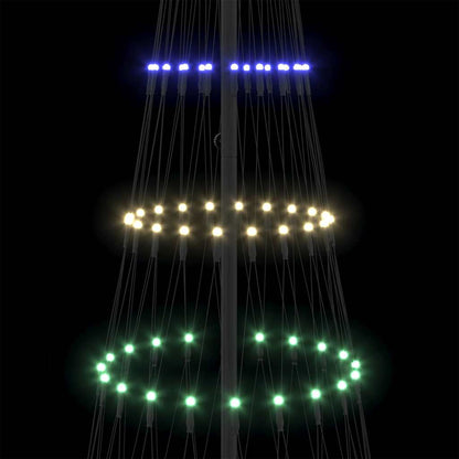 LED Christmas Tree Multicolour 100 x 100 x 250 cm Metal