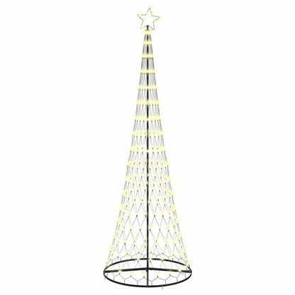 LED Christmas Tree Warm White 100.5 x 100.5 x 302.5 cm Metal