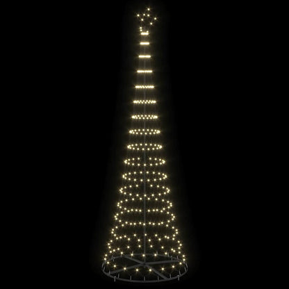 LED Christmas Tree Warm White 100.5 x 100.5 x 302.5 cm Metal
