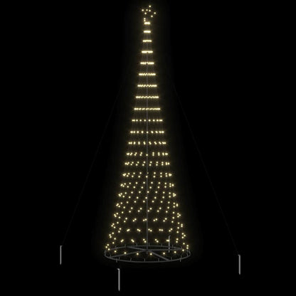 LED Christmas Tree Warm White 138.5 x 138.5 x 399 cm Metal