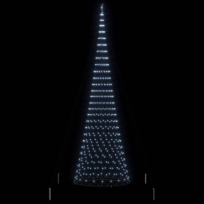 LED Christmas Tree Cool White 138.5 x 138.5 x 399 cm Metal