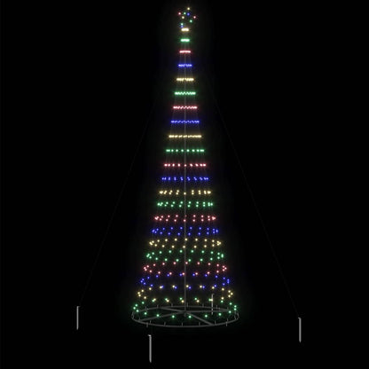 LED Christmas Tree Multicolour 138.5 x 138.5 x 399 cm Metal