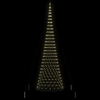 LED Christmas Tree Warm White 160 x 160 x 500 cm Metal