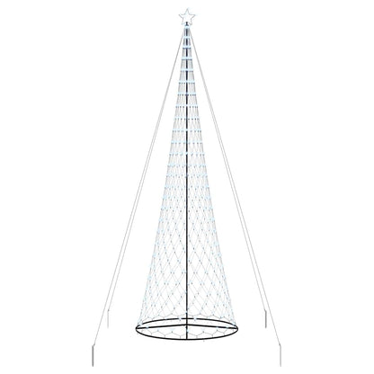 LED Christmas Tree Cool White 160 x 160 x 500 cm Metal