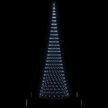LED Christmas Tree Cool White 160 x 160 x 500 cm Metal