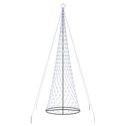 LED Christmas Tree with 550 LEDs Blue 160 x 160 x 500 cm Metal