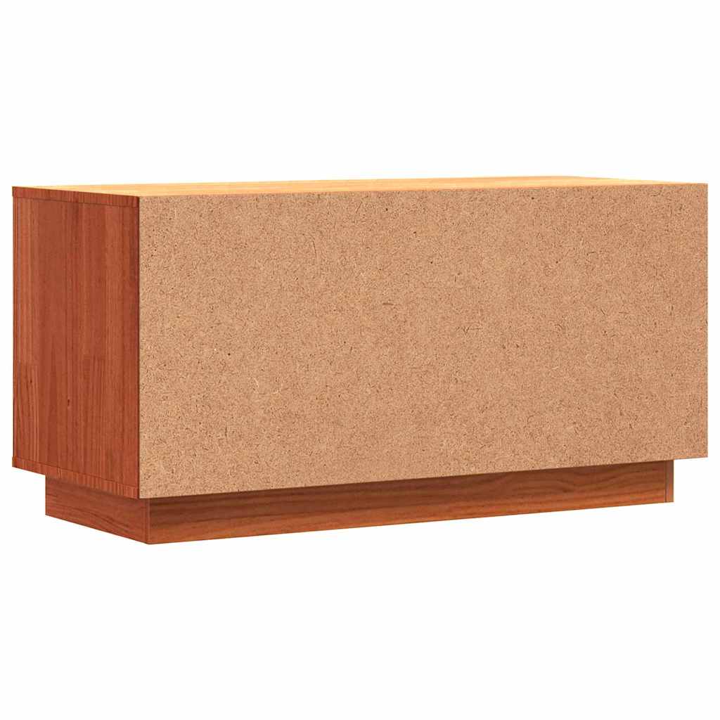 TV Cabinet Wax Brown 80 x 35 x 40.5 cm Solid Pine Wood