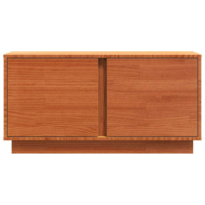 TV Cabinet Wax Brown 80 x 35 x 40.5 cm Solid Pine Wood