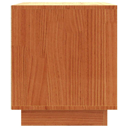 TV Cabinet Wax Brown 80 x 35 x 40.5 cm Solid Pine Wood