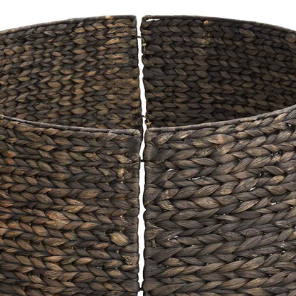 Christmas Tree Collar Black 75 x 75 x 25 cm Water hyacinth